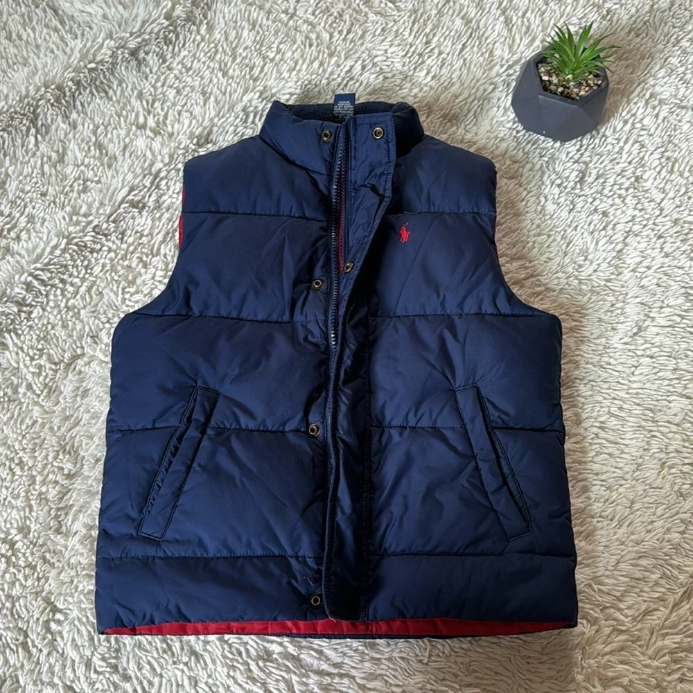 Polo Ralph Lauren Navy Blue Down Filled Puffer Vest for kid  size 5
